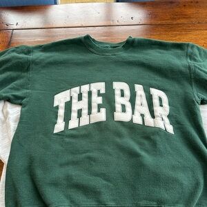 The Bar women’s sweatshirt. Dark green Medium